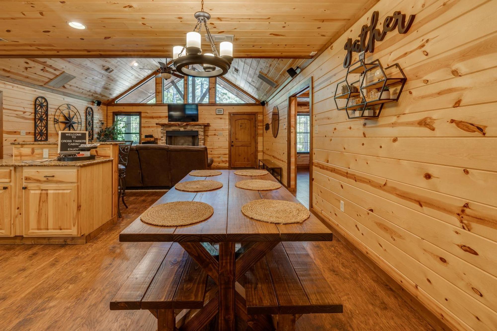 Cross Timbers Cabin On The Grove'S 25-Acres ブロークン・ボウ エクステリア 写真