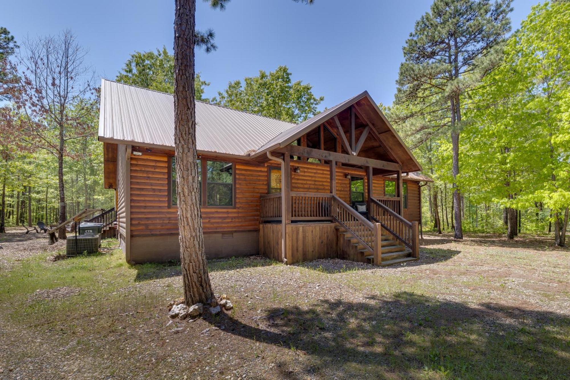 Cross Timbers Cabin On The Grove'S 25-Acres ブロークン・ボウ エクステリア 写真