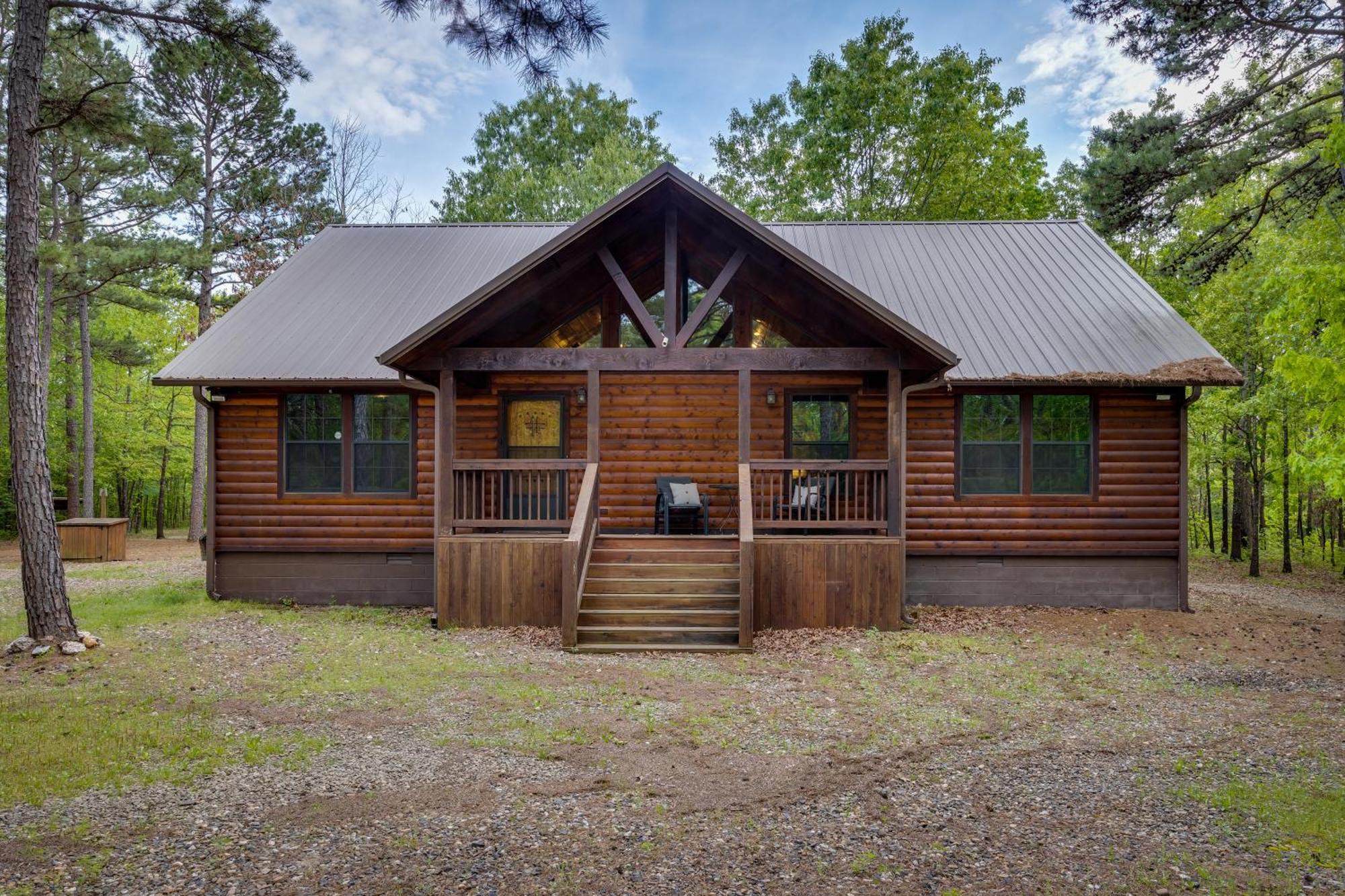 Cross Timbers Cabin On The Grove'S 25-Acres ブロークン・ボウ エクステリア 写真